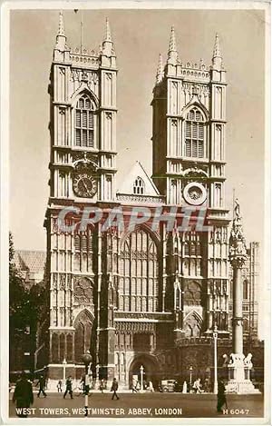 Imagen del vendedor de Carte Postale Moderne West Towers Westminster Abbey London a la venta por CPAPHIL