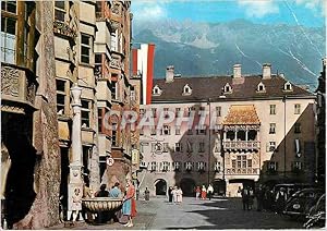 Carte Postale Moderne Innsbruck Herzog Friedrich StraBe Mit Nordkette Und Goldenem Dachl
