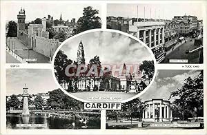 Seller image for Carte Postale Moderne The Castle Queen Street The Civic Centre Cardiff for sale by CPAPHIL