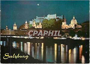 Carte Postale Moderne Salzburg by Night