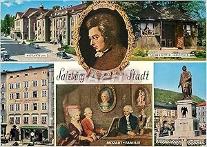 Bild des Verkufers fr Carte Postale Moderne Salzburg Stadt Mozarteum Zauberfloten Hauschen Mozart Famille zum Verkauf von CPAPHIL
