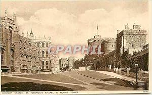 Bild des Verkufers fr Carte Postale Moderne Windsor Castle St Georges Chapel Round tower zum Verkauf von CPAPHIL