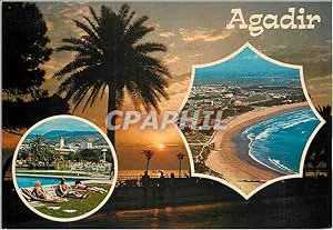 Carte Postale Moderne Agadir vue panoramique la baie