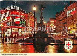 Seller image for Carte Postale Moderne Piccadilly Circus and the Eros Statue by Night London for sale by CPAPHIL