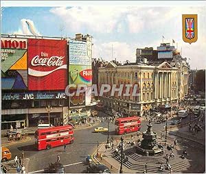 Seller image for Carte Postale Moderne Piccadilly Circus et la Statue d'Eros Autovus Coca Coca Coca-Cola for sale by CPAPHIL