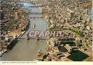 Seller image for Carte Postale Moderne Some of London's Bridges from the Air for sale by CPAPHIL