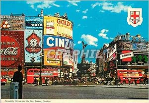 Seller image for Carte Postale Moderne Piccadilly Circus and the Eros Statue London Coca Coca Coca-Cola Autobus for sale by CPAPHIL