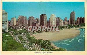 Bild des Verkufers fr Carte Postale Moderne CK256 Areal View of Chicago's Famous Gold coast zum Verkauf von CPAPHIL