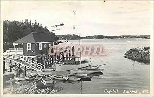 Carte Postale Moderne Capital Island Bateaux de peche