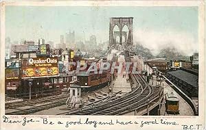Carte Postale Ancienne Brooklyn Terminal Brooklyn Bridge Metro Quaker Oats