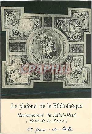 Bild des Verkufers fr Carte Postale Moderne Abbaye de saint jean de cole (Dordogne) le plafond de la bibliotheque ravissement de saint paul zum Verkauf von CPAPHIL