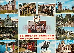 Bild des Verkufers fr Carte Postale Moderne Le Bocage Vendeen au pays des chouans Train Ane Donkey Mont des alouettes Moulin Mervent zum Verkauf von CPAPHIL