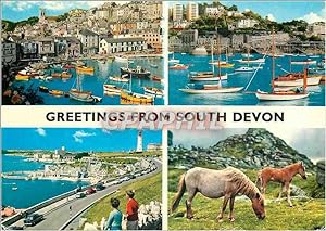 Seller image for Carte Postale Moderne Greetings From South Devon for sale by CPAPHIL