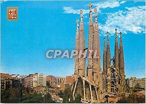 Carte Postale Moderne Barcelona Temple de la Sagrada Familia