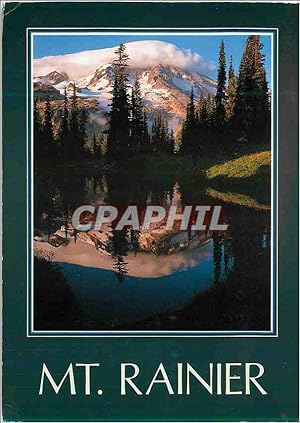 Carte Postale Moderne MT Rainier National Park View of MT Rainier From on the Mirror Lakes