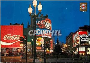 Seller image for Carte Postale Moderne London Piccadilly Circus and Statue of Eros By Night Coca Cola Coca-Cola for sale by CPAPHIL