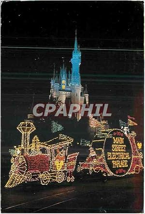 Carte Postale Moderne Main Street Electrical Parade Disneyland Mickey Train