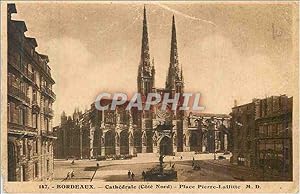 Seller image for Carte Postale Ancienne Bordeaux Cathdrale (Cote Nord) Place Pierre-Laffitte for sale by CPAPHIL