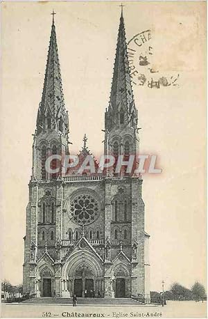 Carte Postale Ancienne Châteauroux Eglise Saint-Andre