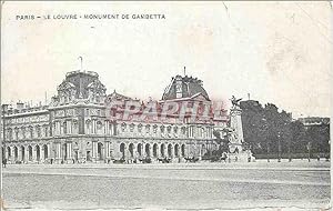 Imagen del vendedor de Carte Postale Ancienne Place Le Louvre Monument de Gambetta a la venta por CPAPHIL