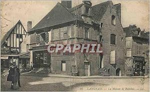 Carte Postale Ancienne Langeais La Maison de Rabelais