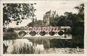Carte Postale Moderne Châteauroux Le Château Raoul et le pont de pierre