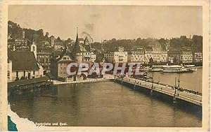 Carte Postale Ancienne Seebrucke und quai