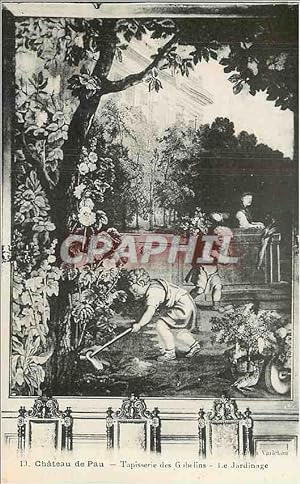 Image du vendeur pour Carte Postale Ancienne Chteau de Pau tapisserie des Gabelins le jardinage mis en vente par CPAPHIL