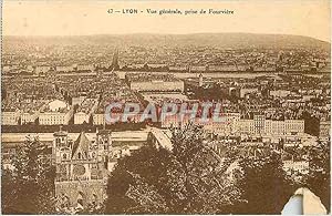 Imagen del vendedor de Carte Postale Ancienne Lyon vue gnrale prise de Fourviere a la venta por CPAPHIL