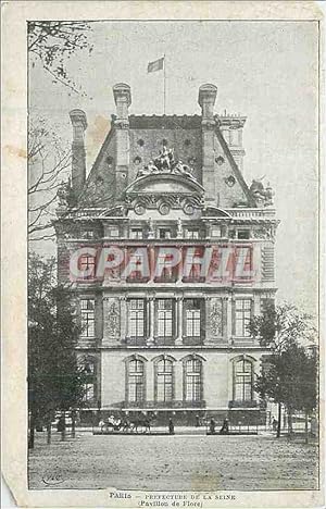 Carte Postale Ancienne Paris préfecture de la seine (Pavillon de flore)