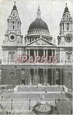 Bild des Verkufers fr Carte Postale Ancienne St Pauls Cathedral zum Verkauf von CPAPHIL