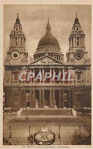 Bild des Verkufers fr Carte Postale Ancienne London st pauls cathedral zum Verkauf von CPAPHIL