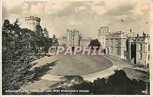 Carte Postale Ancienne Warwick castle the coutyard from ethelfleda's mound