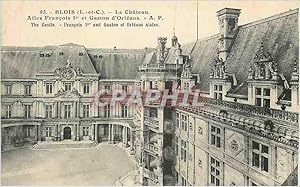 Bild des Verkufers fr Carte Postale Ancienne Blois (L et C) Le Chteau Ales Francois Ier et Gaston d'Orleans zum Verkauf von CPAPHIL