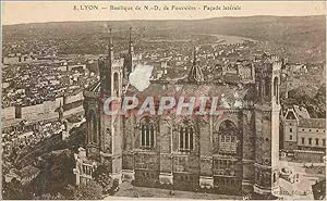 Bild des Verkufers fr Carte Postale Ancienne Lyon Basilique de N D de Fourviere Faade Laterale zum Verkauf von CPAPHIL