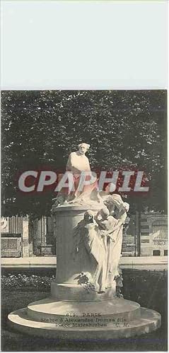 Seller image for Carte Postale Ancienne Paris Statue d'Alexandre Dumas Fils for sale by CPAPHIL