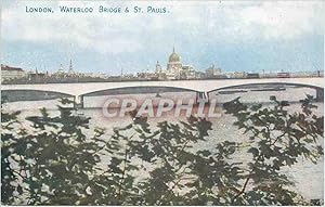 Seller image for Carte Postale Ancienne London waterloo bridge st pauls for sale by CPAPHIL