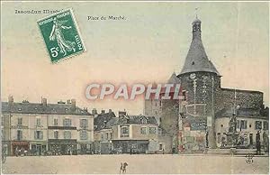 Carte Postale Ancienne Place du marche Issoudun