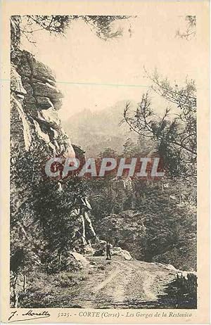 Seller image for Carte Postale Ancienne Corse Corte Les Gorges de la Restonica for sale by CPAPHIL