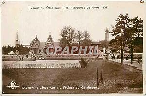 Bild des Verkufers fr Carte Postale Ancienne Exposition Coloniale Internationale de Paris 1931 Section de l'Indo Chine Pavillon du Cambodge zum Verkauf von CPAPHIL