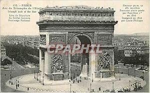 Image du vendeur pour Carte Postale Ancienne Paris Arc de Triomphe de l'Etole Lieu de Sepulture du Soldat Inconnu Hommage National mis en vente par CPAPHIL