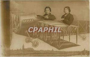 Bild des Verkufers fr CARTE PHOTO Femmes Avion Aviation zum Verkauf von CPAPHIL