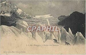 Carte Postale Ancienne Chamonix Glacier des Bossons