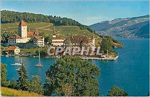 Seller image for Carte Postale Moderne Spiez am Thunersee mit Schloss for sale by CPAPHIL