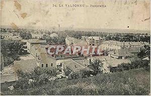 Carte Postale Ancienne La Valbonne Panorama