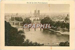 Imagen del vendedor de Carte Postale Ancienne le de la Cite (Vert Galant) Paris a la venta por CPAPHIL