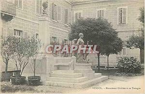 Carte Postale Ancienne Vesoul Monument Gerome et sa Tanagra