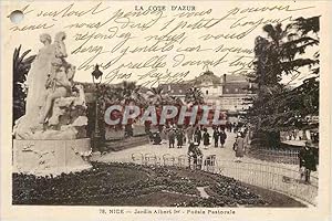 Bild des Verkufers fr Carte Postale Ancienne La Cote d'Azur Nice Jardin Albert Ier Poesie Pastorale zum Verkauf von CPAPHIL