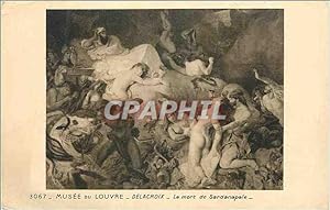 Bild des Verkufers fr Carte Postale Ancienne Musee du Louvre Delacroix La Mort de Sardanapale zum Verkauf von CPAPHIL