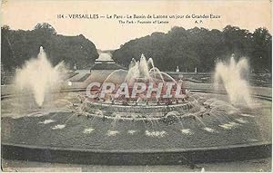 Bild des Verkufers fr Carte Postale Ancienne Versailles le Parc le Bassin de Latone un Jour de Grandes Eaux zum Verkauf von CPAPHIL